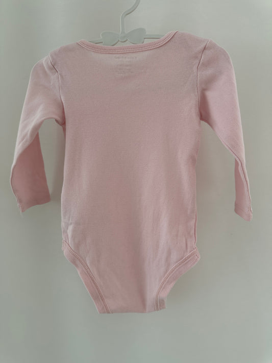 Langarmbody rosa Gr. 74/80