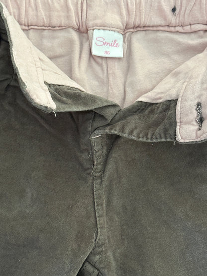 Hose lang, gefüttert mit Blumen Gr. 86