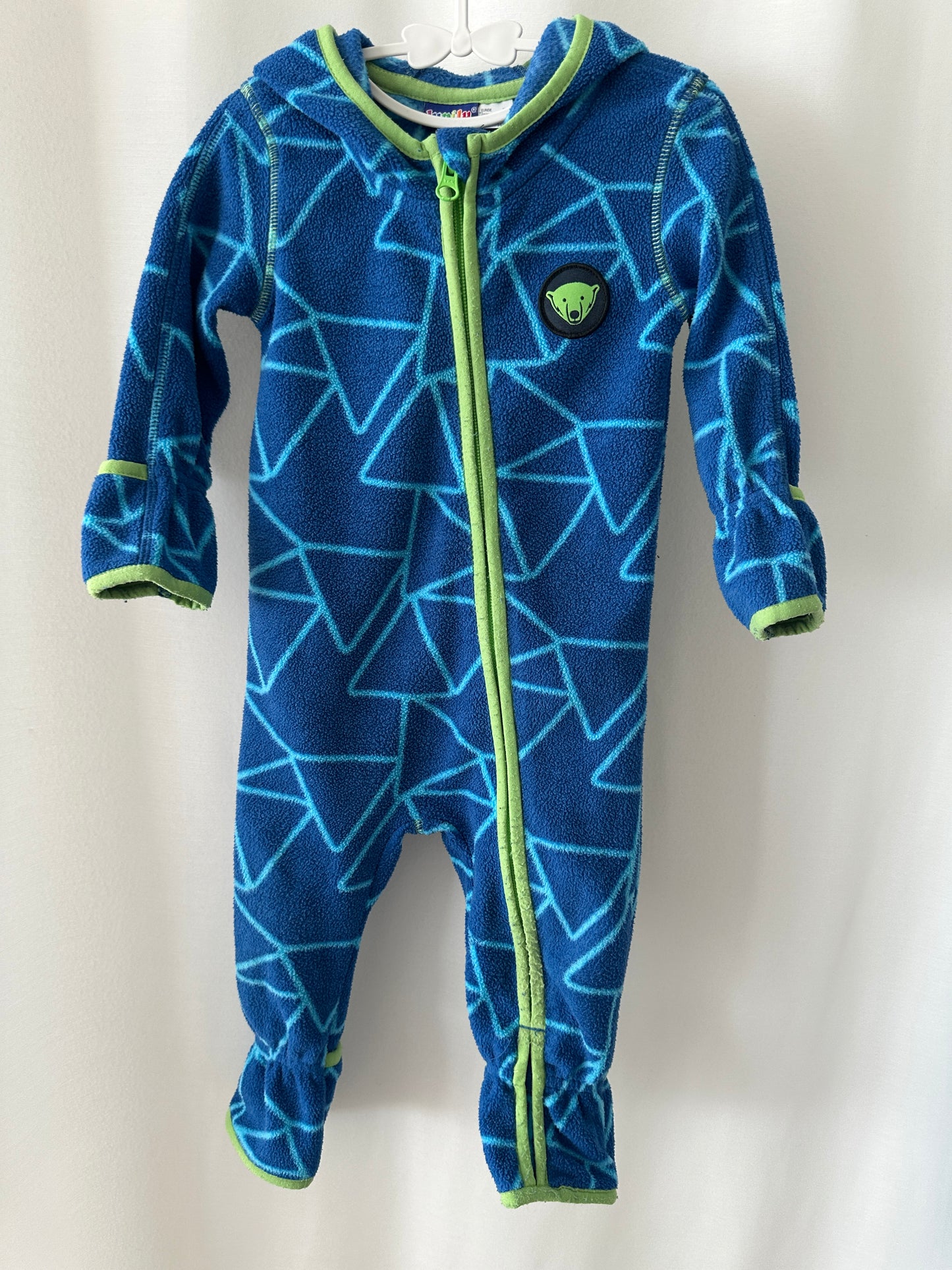 Kuschliger Overall mit umklappbaren Füssen Gr. 62/68