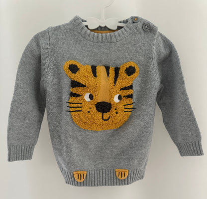 Pullover mit Tiger Gr. 74