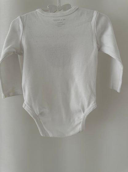 Langarmbody mit Knöpfen