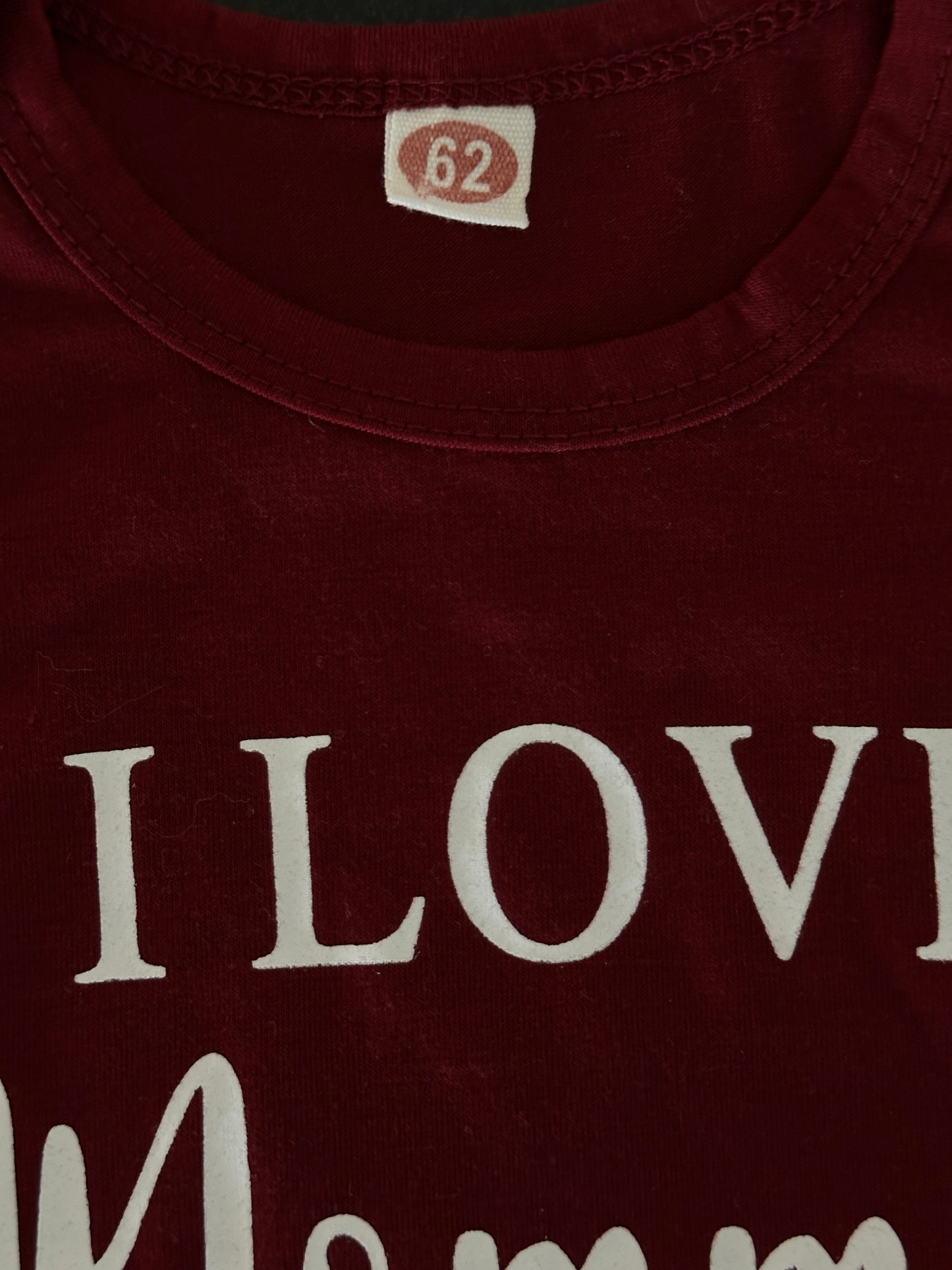Kurzarmbody "I love Mommy" Gr. 62