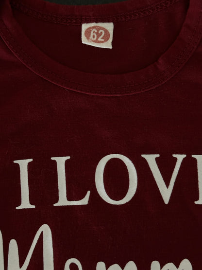 Kurzarmbody "I love Mommy" Gr. 62