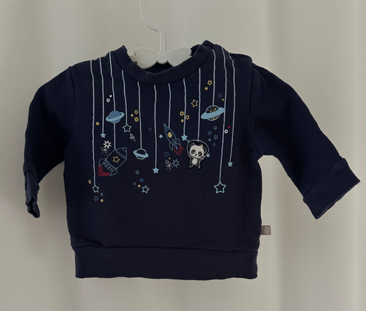 Pullover Weltall Gr. 62