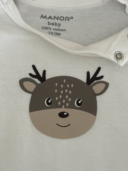 Langarmbody mit Knöpfen