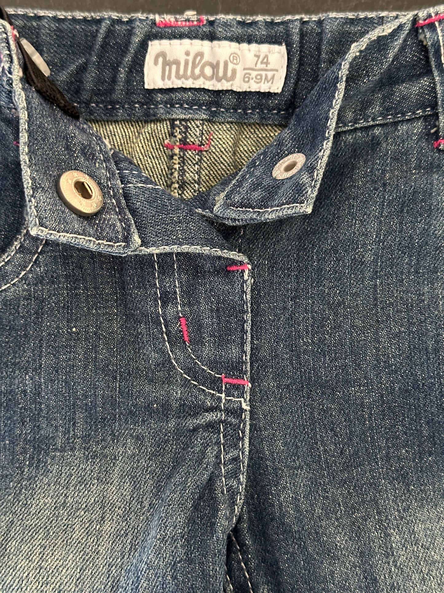 Jeanshose lang mit Herz Gr. 74