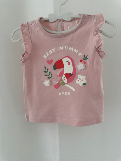 T-Shirt Papagei Gr. 62