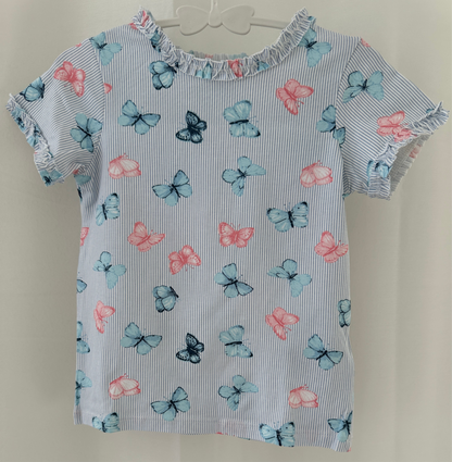 T-Shirt Schmetterlinge Gr. 80