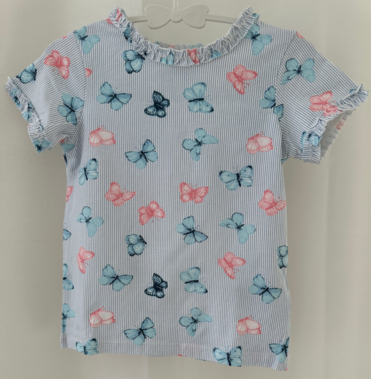 T-Shirt Schmetterlinge Gr. 80