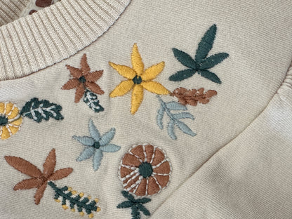 Pullover mit Blumen Gr. 68