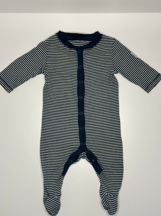 Strampler gestreift Gr. 50/56