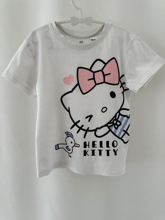 T-Shirt Hello Kitty weiss Gr. 110/116