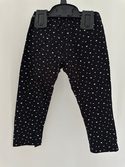 Leggings mit Herzen Gr. 104