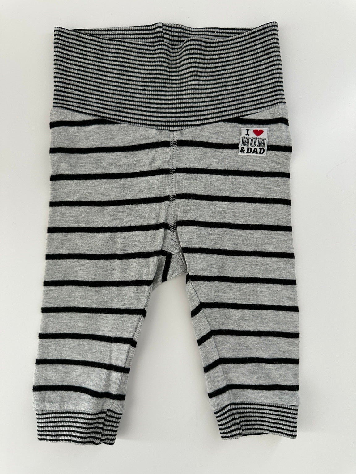 Baby Hose Gestreift Grau H&M Gr. 68