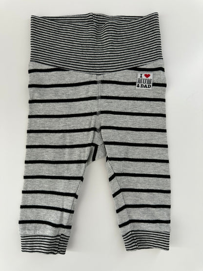 Baby Hose Gestreift Grau H&M Gr. 68