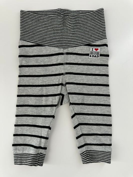Baby Hose Gestreift Grau H&M Gr. 68