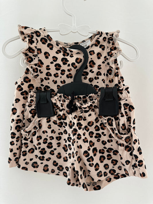 Top & Hose Set im Leopardenmuster Gr. 74