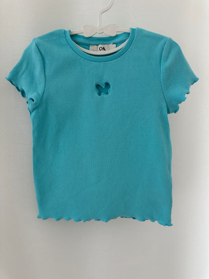 T-Shirt mit Schmetterling Gr. 110