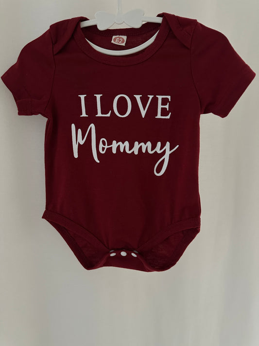 Kurzarmbody "I love Mommy" Gr. 62
