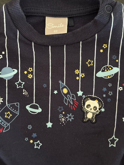 Pullover Weltall Gr. 62