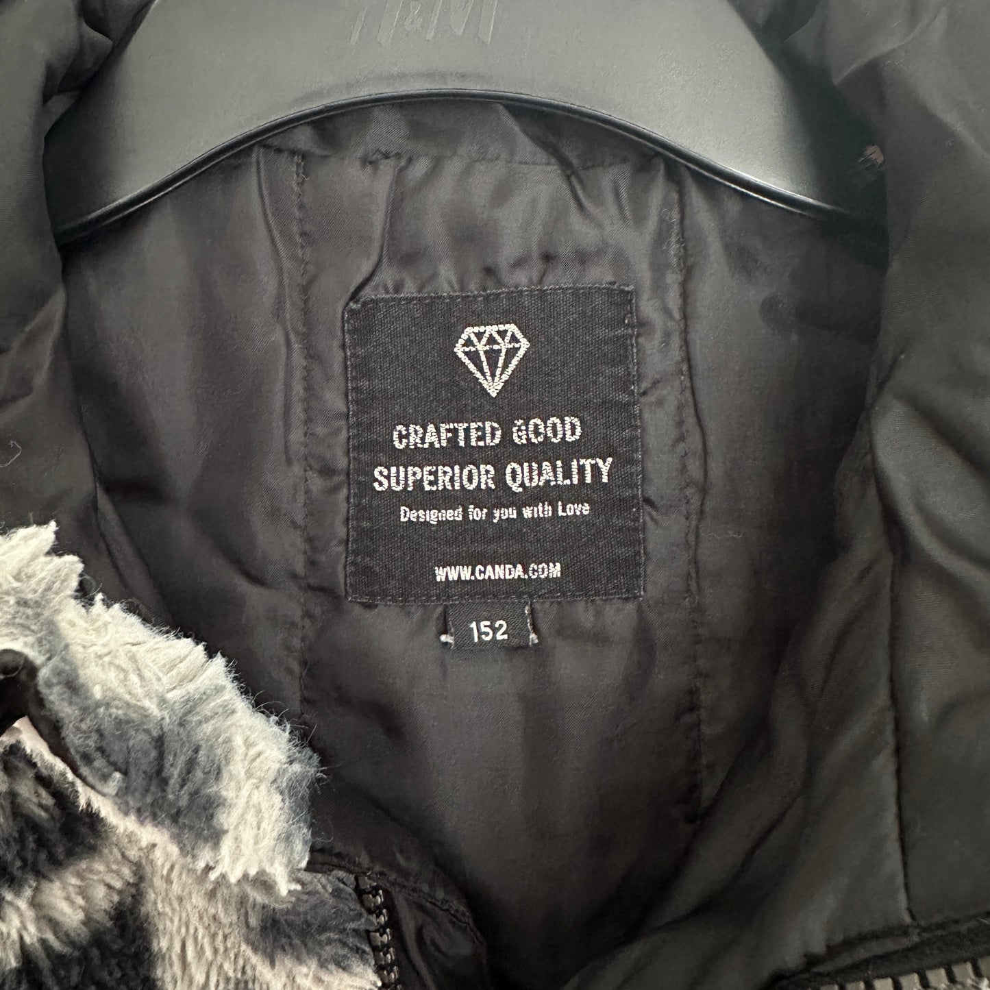 Teddyjacke grau Gr. 152