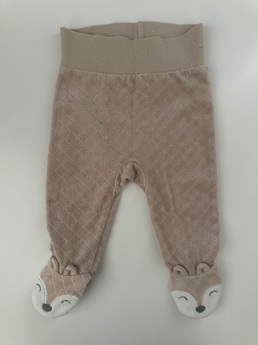 Baby Hose mit Füssen C&A Gr. 62 Beige