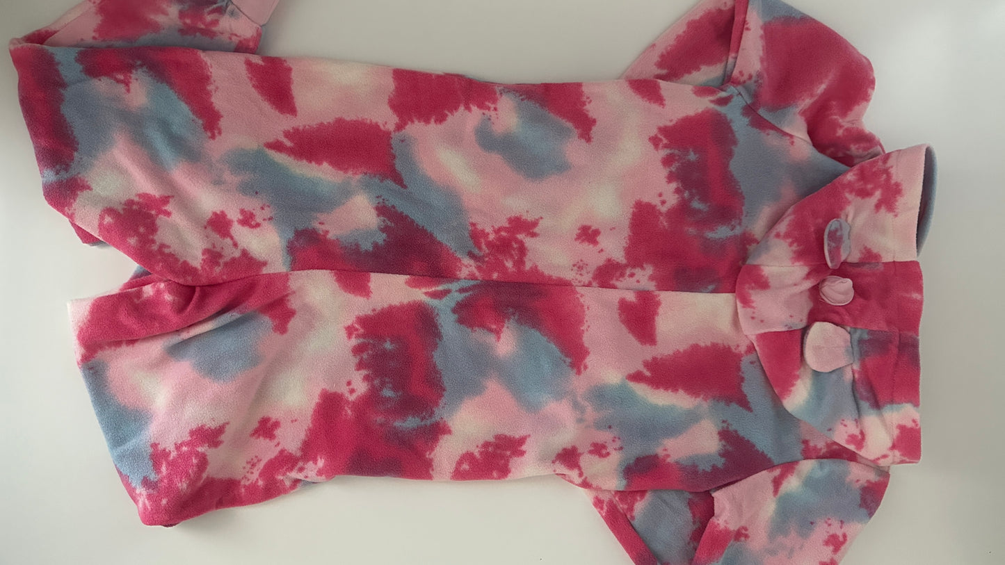 Mädchen Fleece Overall Bunt Gr. 122/128 – Kapuze & Einhorndetails