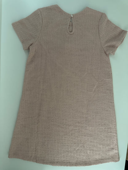 H&M Mädchen Kleid Altrosa mit Schleifen Gr. 140