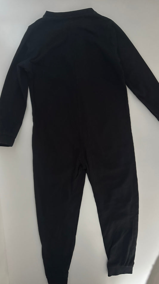 Halloween Overall Skelett Schwarz Gr. 110/116