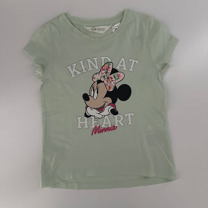 H&M Minnie Mouse T-Shirt Mintgrün Gr. 98/104