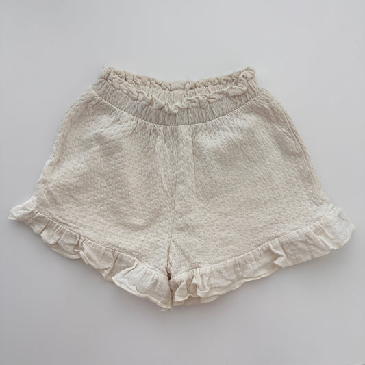 ZARA Baby Shorts mit Rüschen Creme Gr. 92