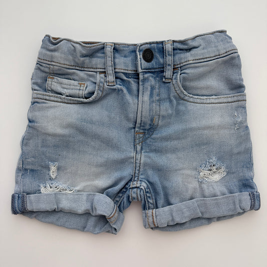 H&M Super Stretch Jeansshorts Blau Gr. 98