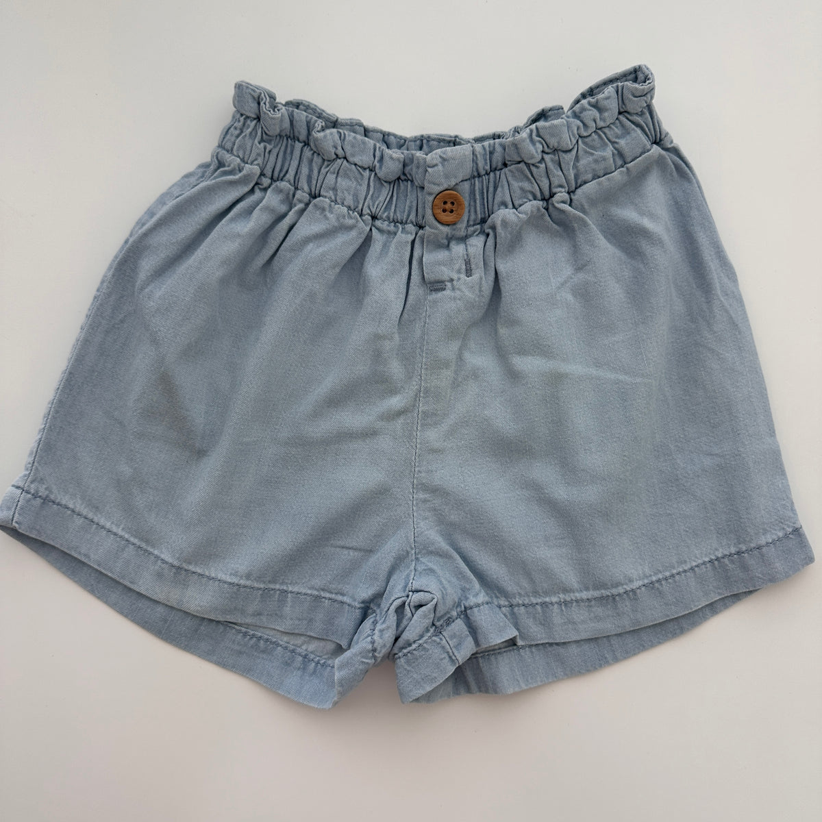 H&M Chambray Shorts Hellblau Gr. 92