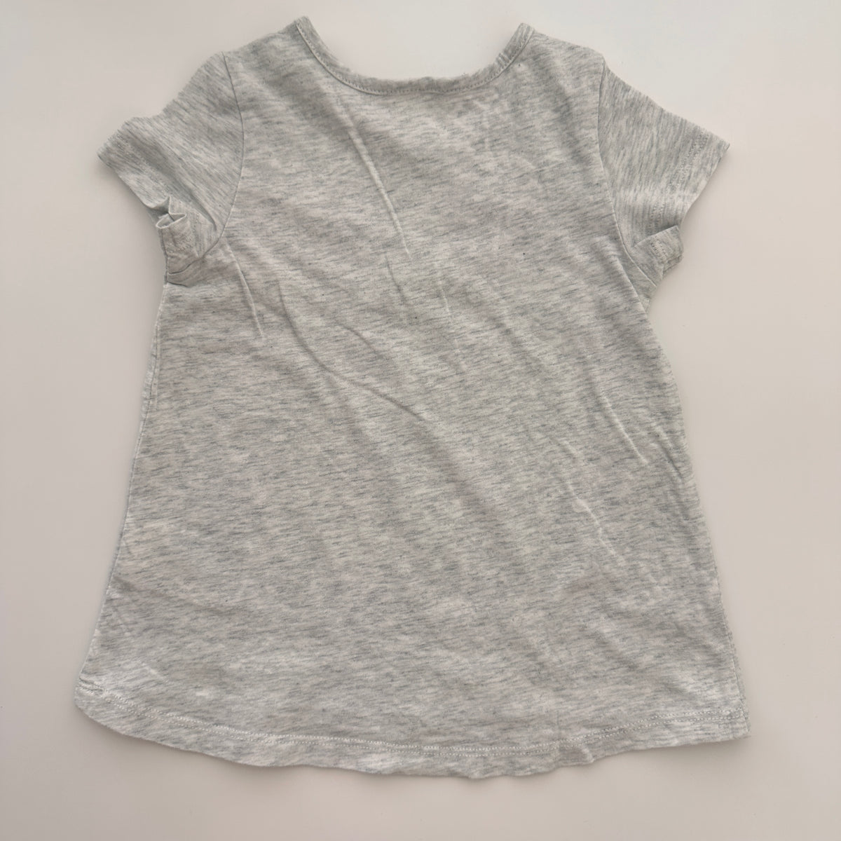 H&M Mädchen T-Shirt mit Schleifen Grau Gr. 80
