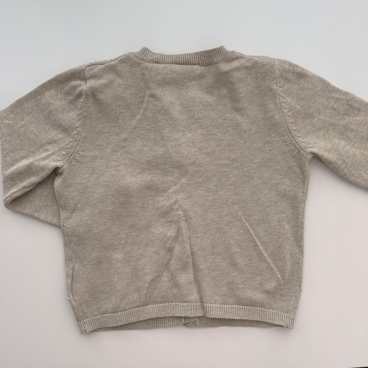Lupilu Strickjacke mit Sternenmuster Beige Gr. 74/80