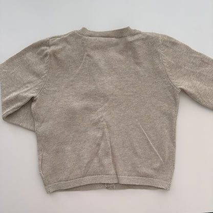 Lupilu Strickjacke mit Sternenmuster Beige Gr. 74/80