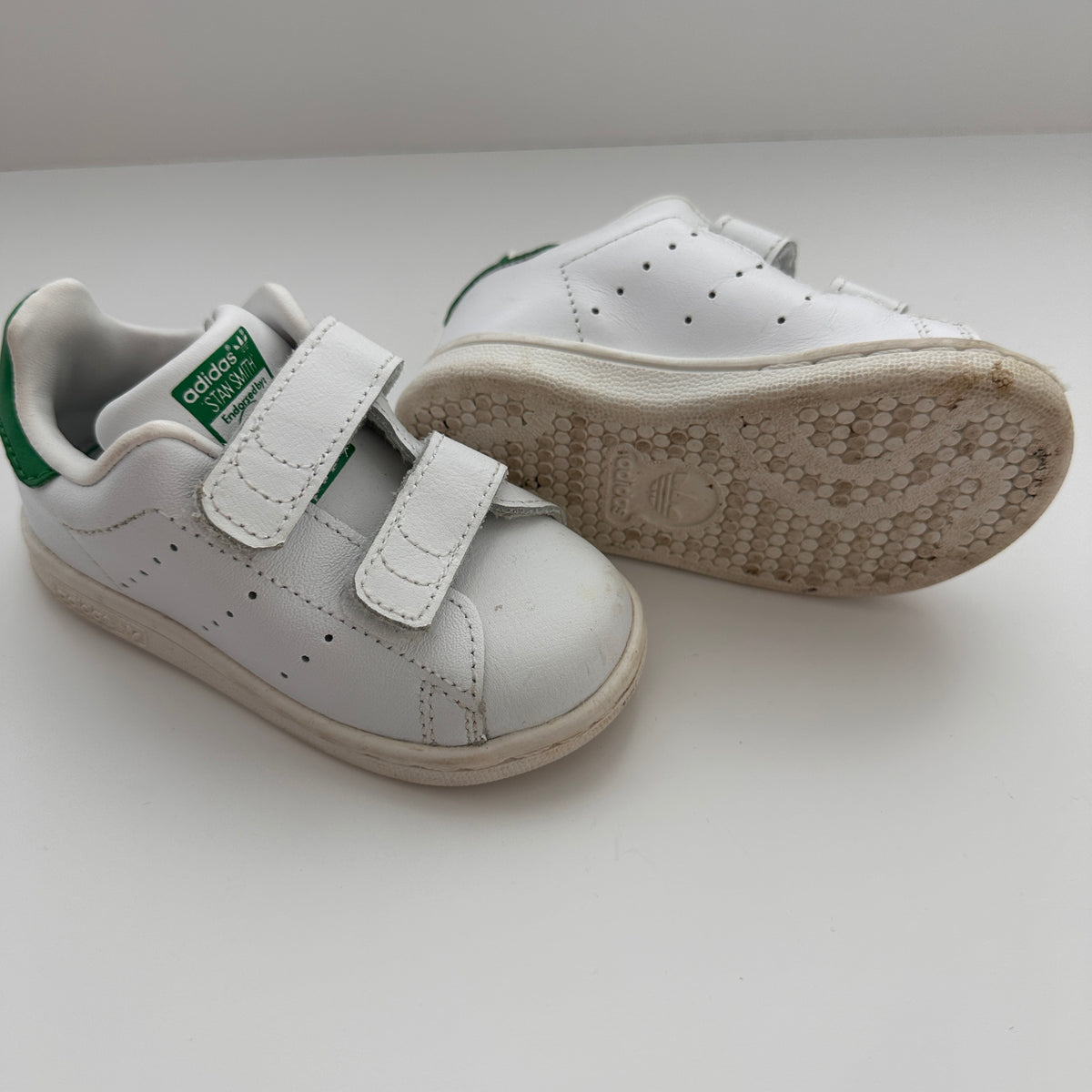 adidas Stan Smith Kinder Sneaker Weiss/Grün Gr. 21