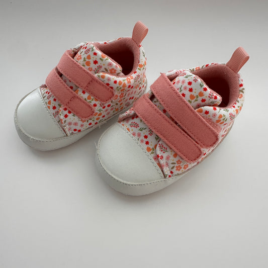 Manor Baby Sneakers mit Blumenprint Rosa – Grösse 0–6 Monate