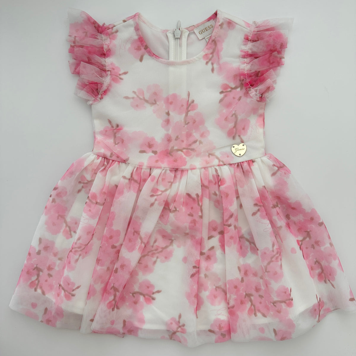 Guess Baby Kleid mit rosa Blütenprint – Gr. 68/74