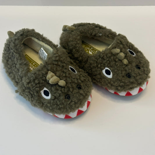 Lily & Dan Kinder Hausschuhe Krokodil grün – Grösse 24