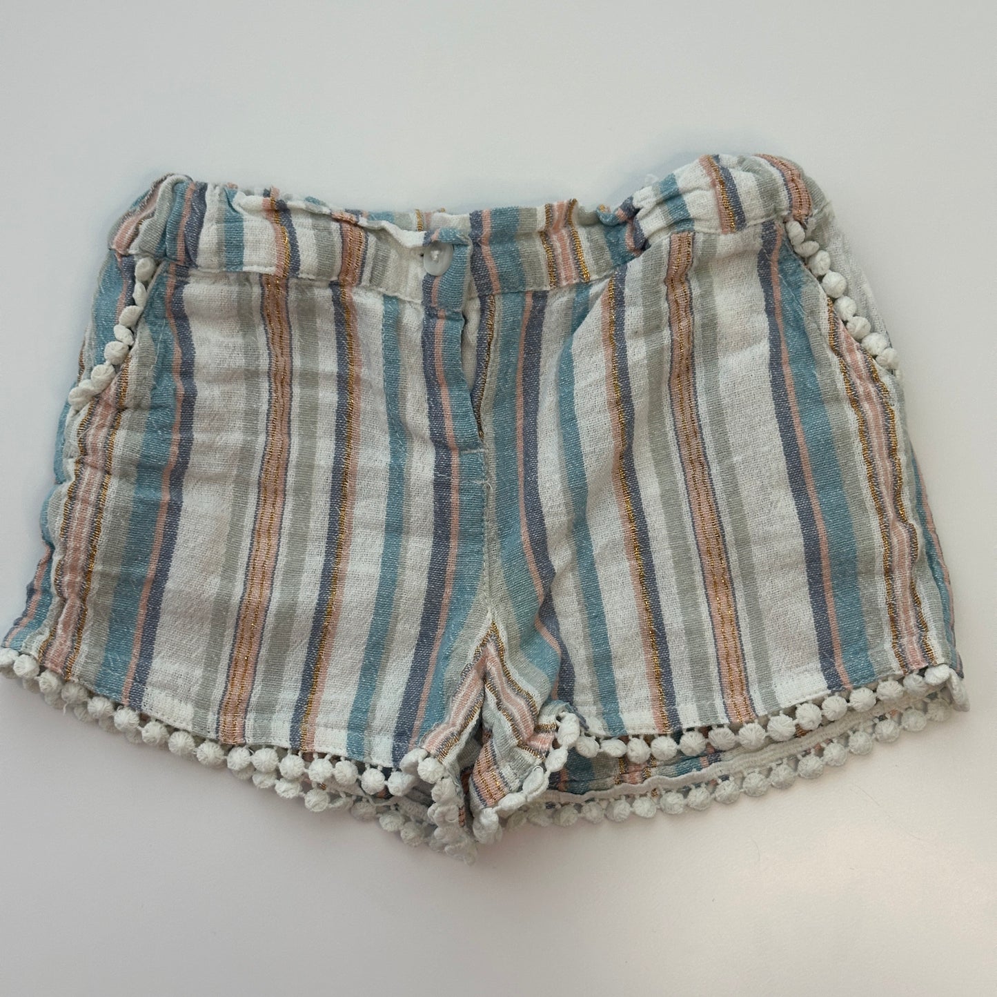 Shorts Manor Baby gestreift mit Pompons | Gr. 68