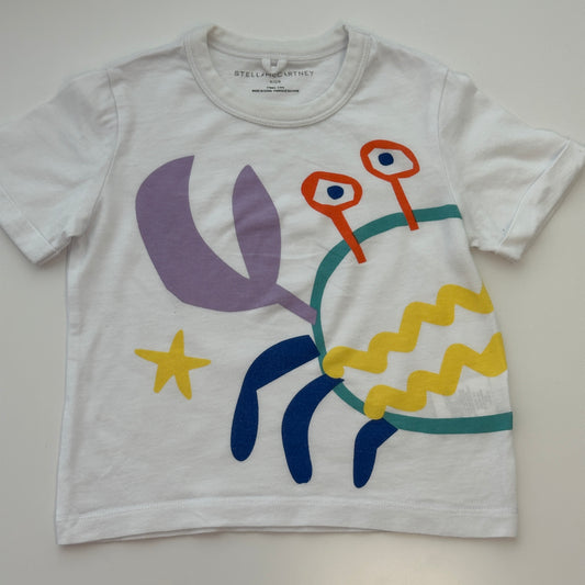 T-Shirt Stella McCartney Kids mit Krabben-Print Gr. 90