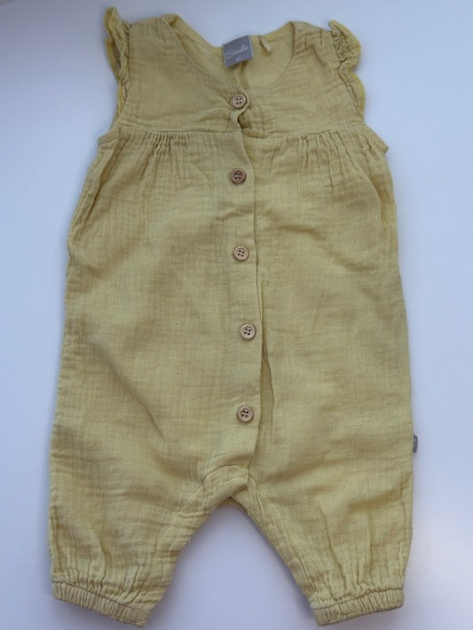 Jumpsuit Smile Musselin Gelb | Gr. 62
