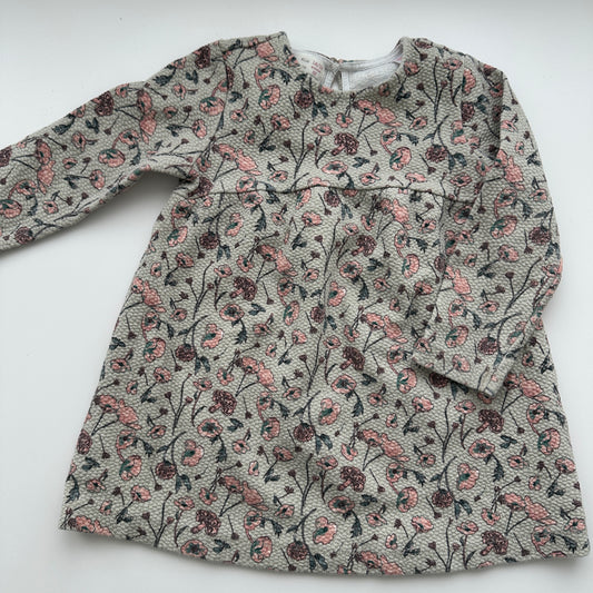 Langarmkleid mit Blumenmuster – Zara BabyGirl | Gr. 92