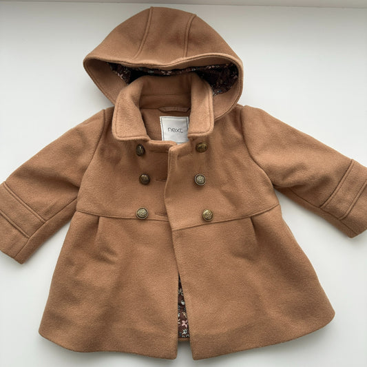 Next Mantel mit Kapuze – Camel | Gr. 68/74