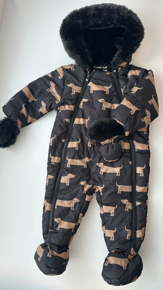 Myleene Klass Baby Schneeanzug mit Dackel-Motiv | Gr. 68/74