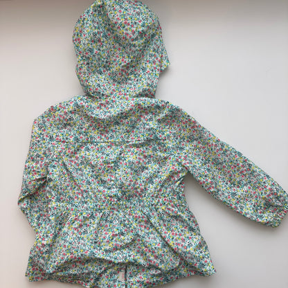 Zara BabyGirl Regenjacke mit Blumenmuster | Gr. 86