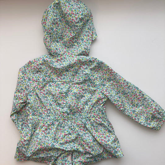 Zara BabyGirl Regenjacke mit Blumenmuster | Gr. 86