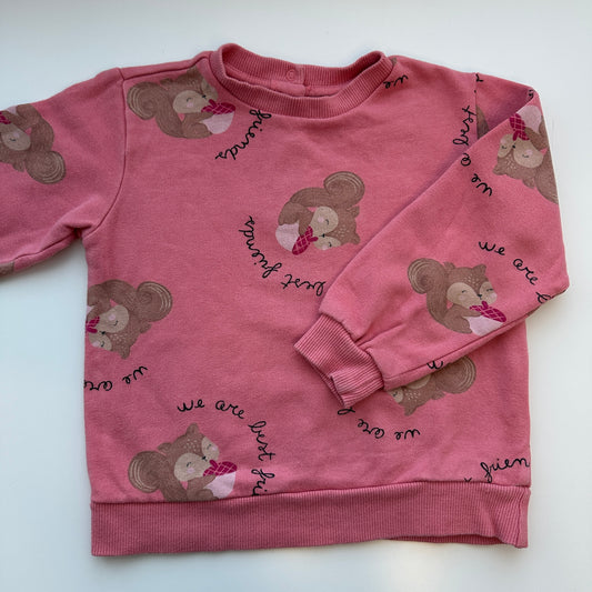 Fagottino Sweatshirt mit Eichhörnchen-Print – Grösse 92