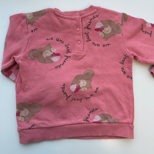 Fagottino Sweatshirt mit Eichhörnchen-Print – Grösse 92